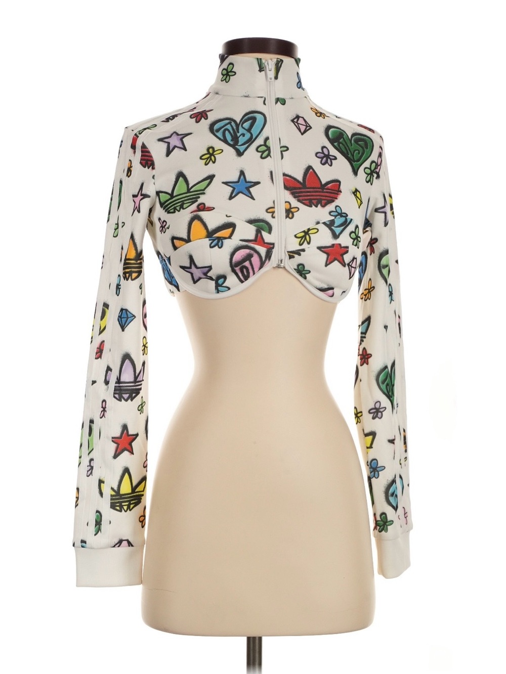 adidas Women's Firebird
Monogram Crop Top x Jeremy
Scott